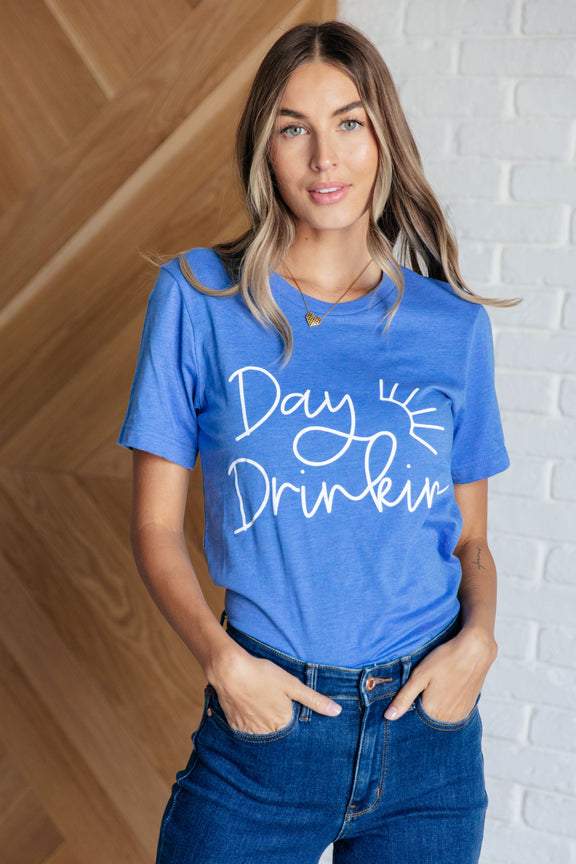 Day Drinkin' Graphic Tee Womens Tops   