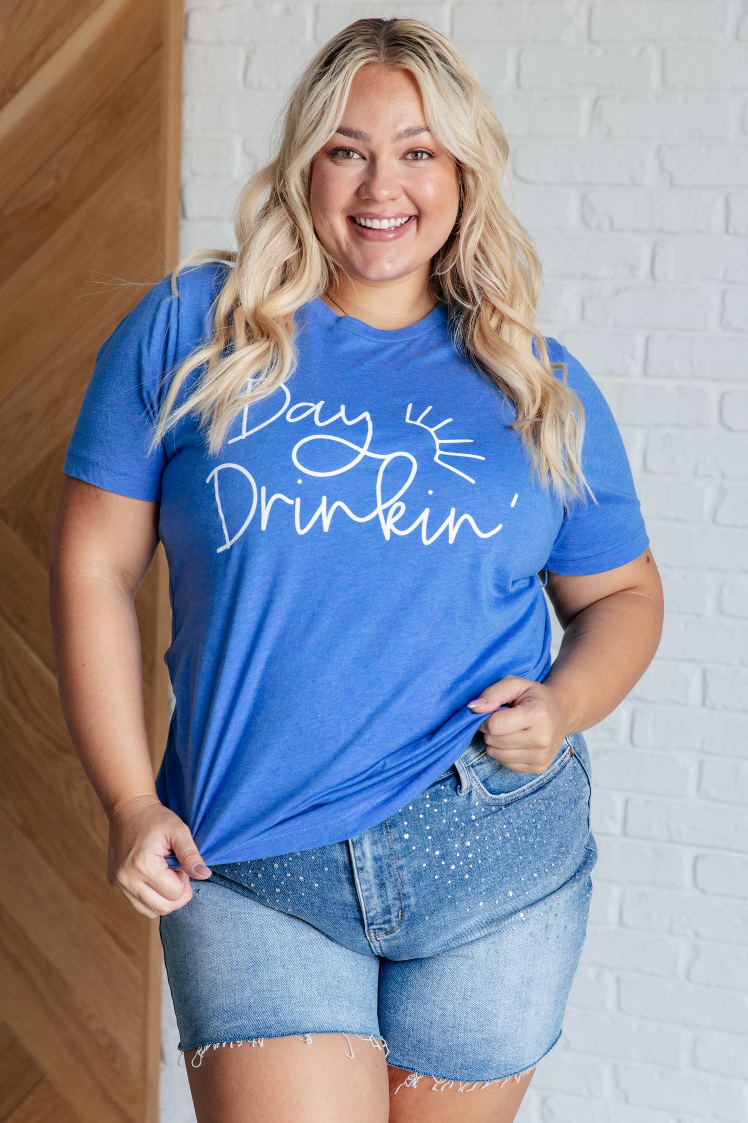 Day Drinkin' Graphic Tee Womens Tops   