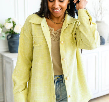 Daydreams Shacket in Yellow