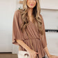 Dazzlingly Draped V-Neck Blouse Womens Blouses   