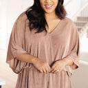 Dazzlingly Draped V-Neck Blouse