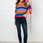 Deep Thoughts Striped Loose Knit Top Tops