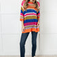 Deep Thoughts Striped Loose Knit Top Tops