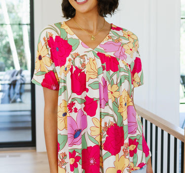 Do It Anyways Floral Top