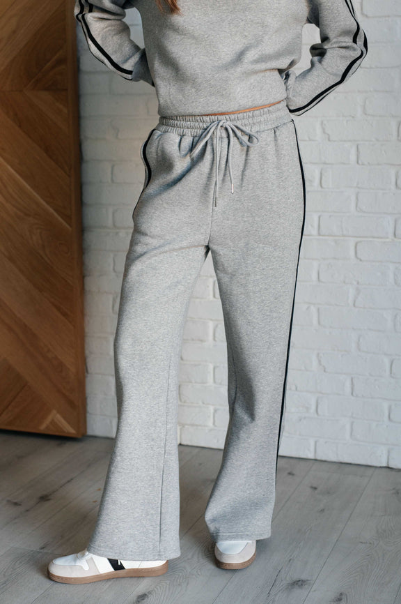 Don't Get Stuck Stripe Detail Sweatpants Bottoms   