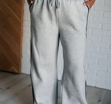 Don't Get Stuck Stripe Detail Sweatpants