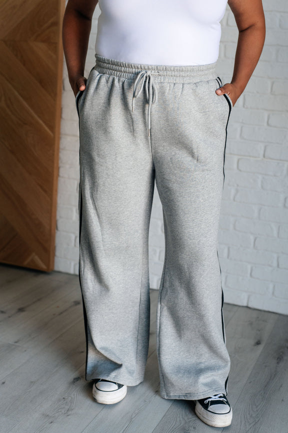 Don't Get Stuck Stripe Detail Sweatpants Bottoms   