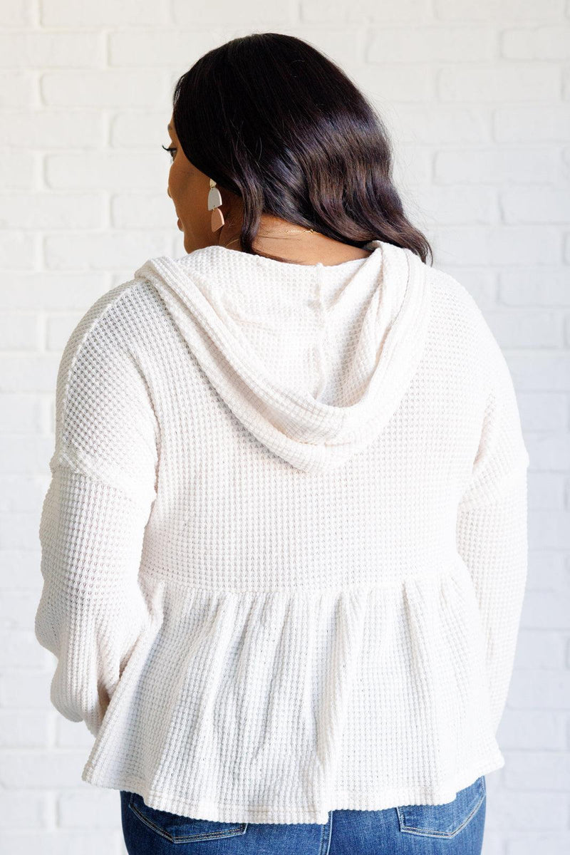 Don't Waffle About Waffle Knit Hoodie - Three Mad Hatters Mercantile 