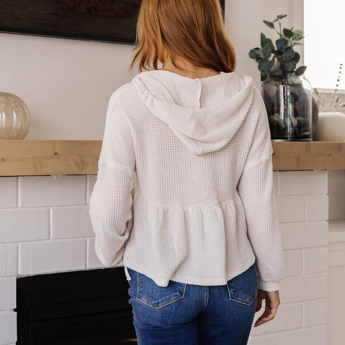 Don't Waffle About Waffle Knit Hoodie - Three Mad Hatters Mercantile 