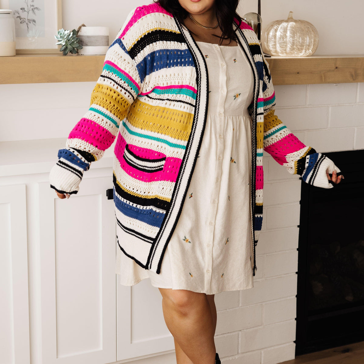 Dream a Little Dream Embroidered Dress - Three Mad Hatters Mercantile 