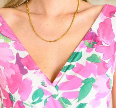 Eagerly Waiting Gold Plated Chain Necklace