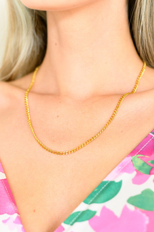 Image Eagerly Waiting Gold Plated Chain Necklace
