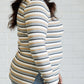 East Coast Breeze Striped Top Tops   