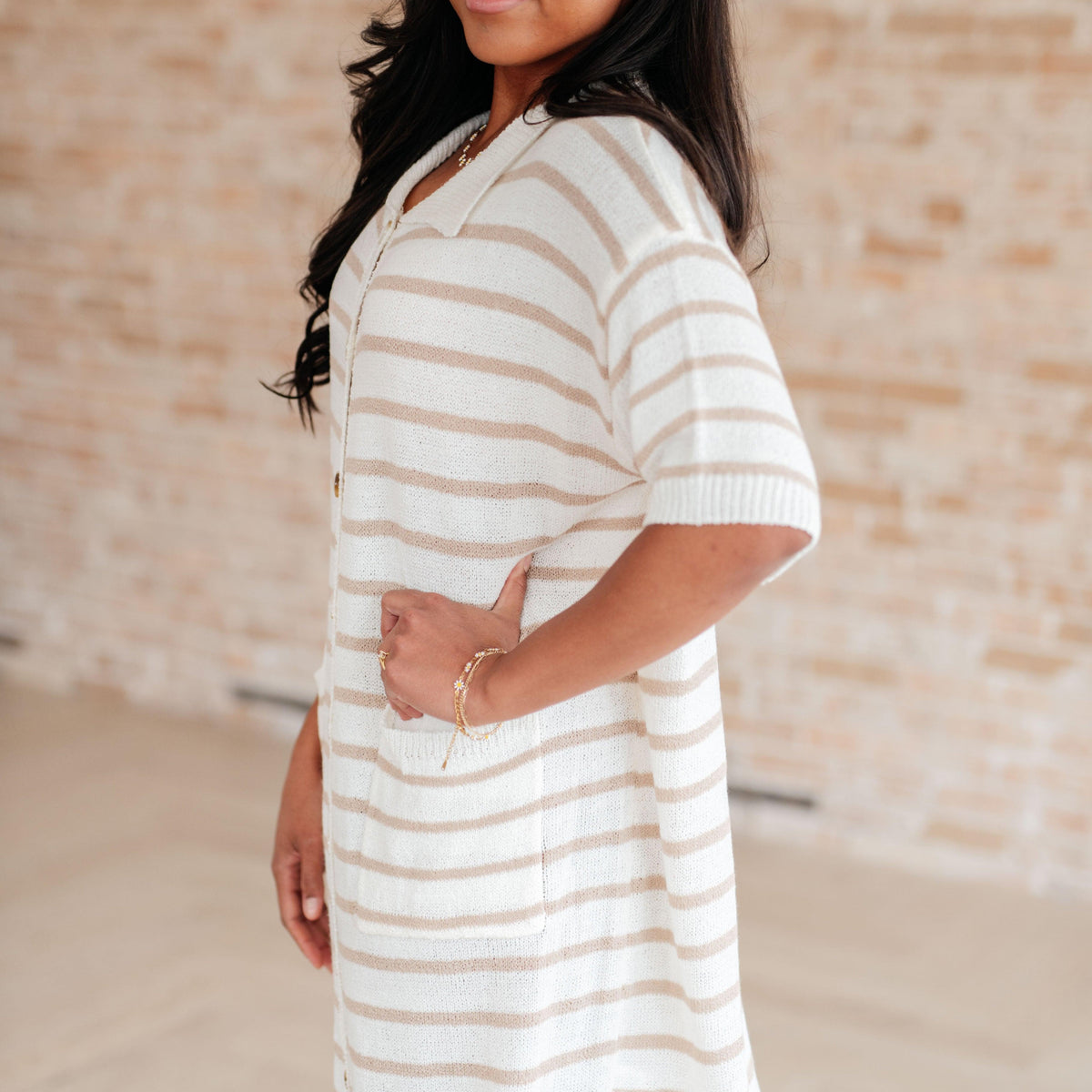 Easy Street Striped Dress - Three Mad Hatters Mercantile 