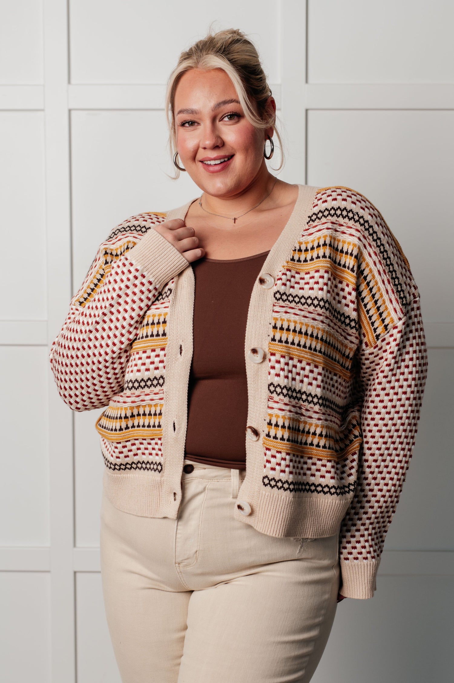 Effortless Elements Striped Cardigan Layers