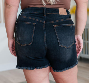 Ember High Rise Control Top Fray Hem Shorts