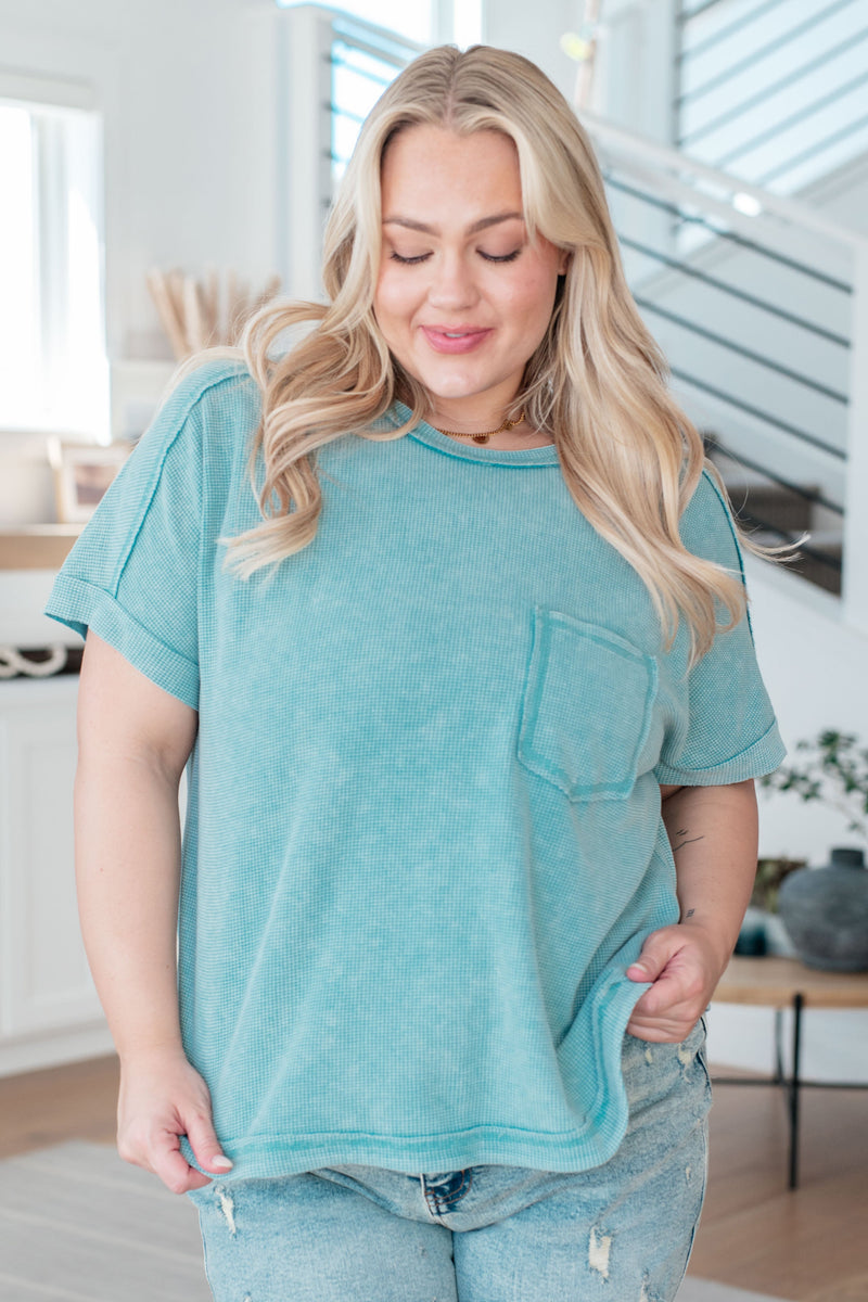 End of Beginning Mineral Wash Top Womens Tops   