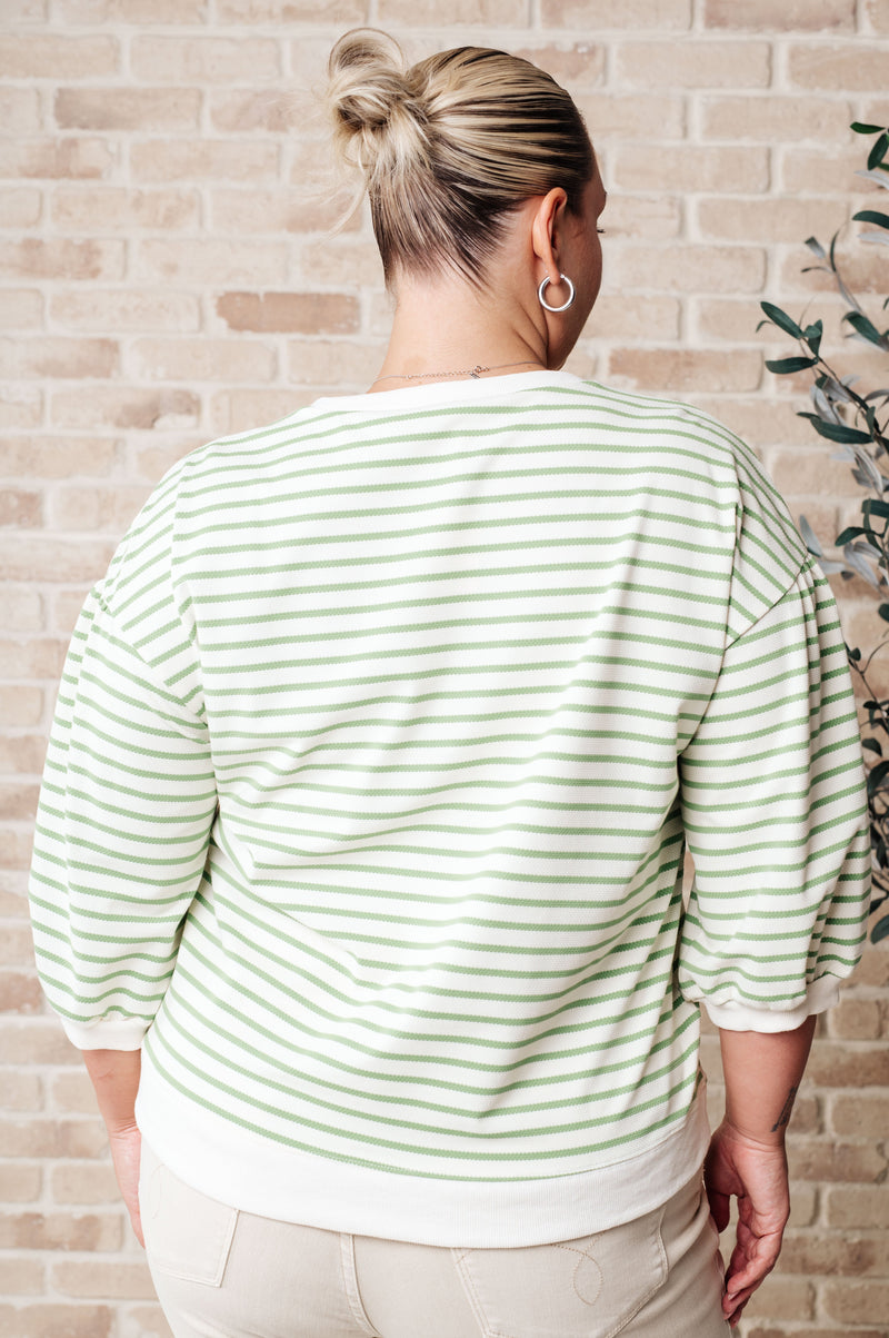 Enrichment Time Striped Top Womens Tops   