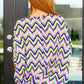 Essential Blouse in Navy Multi Chevron Womens Tops   