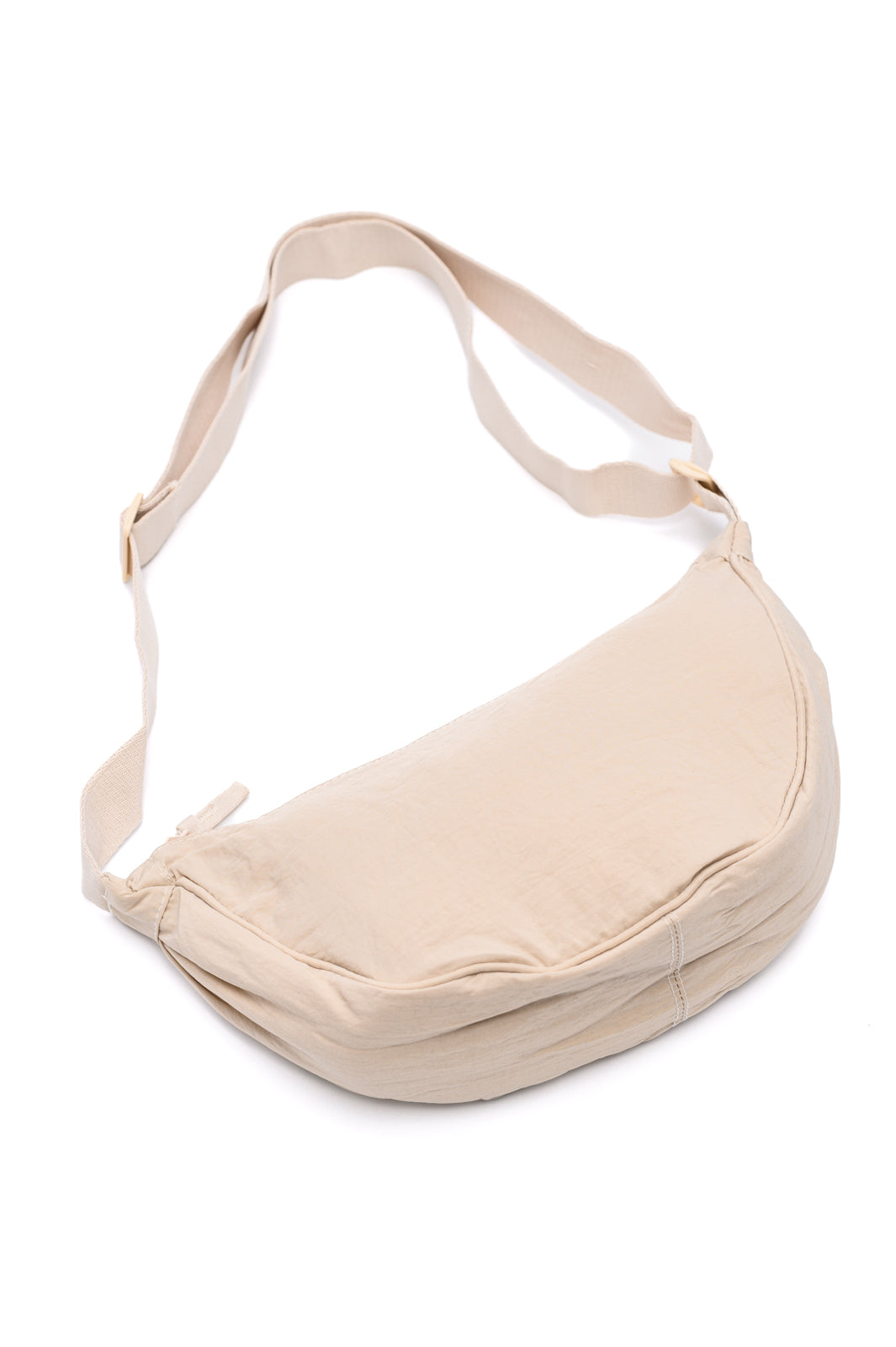 Essentially Everything Round Mini Crossbody Bag in Off White Accessories