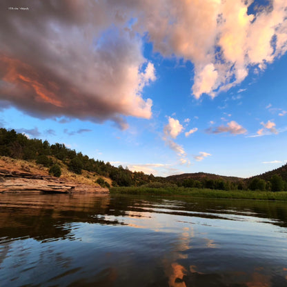 Evening At The Swimming Hole Canvas Print Canvas Art (Prints) 16x20  