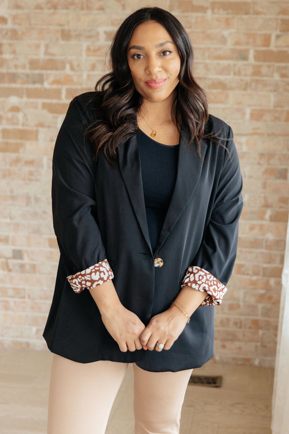 Every Day Blazer in Black Layers   