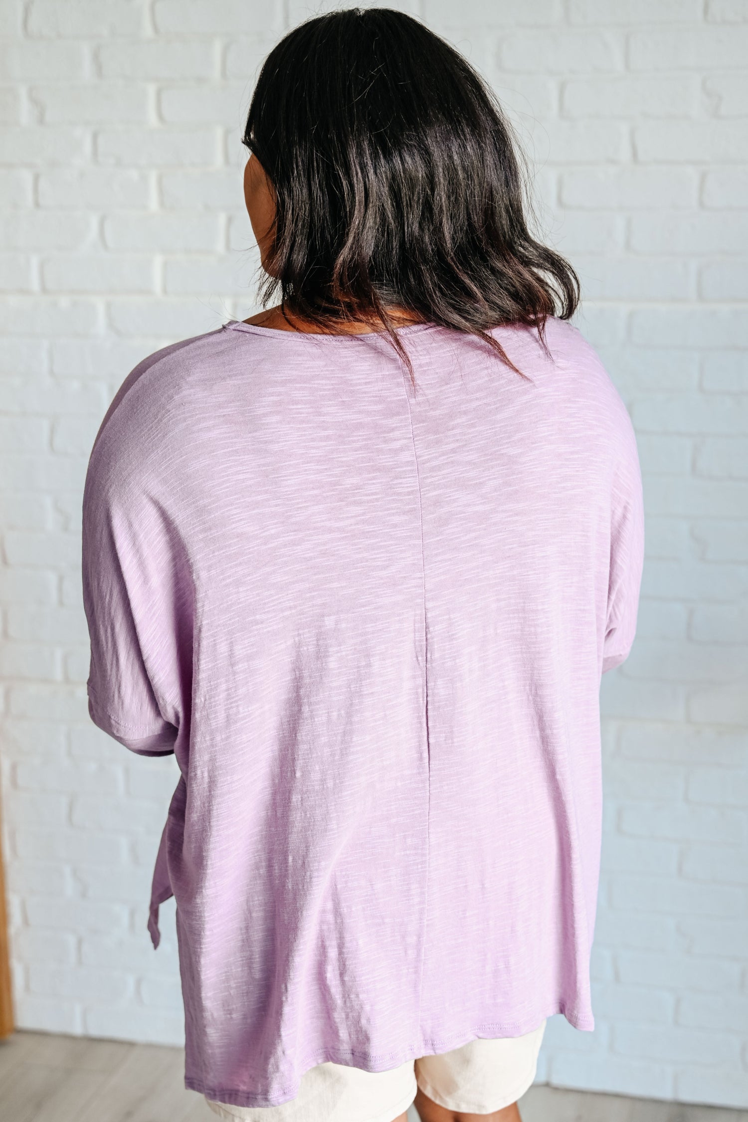 Face It Together Step Hem Pullover Womens Tops   