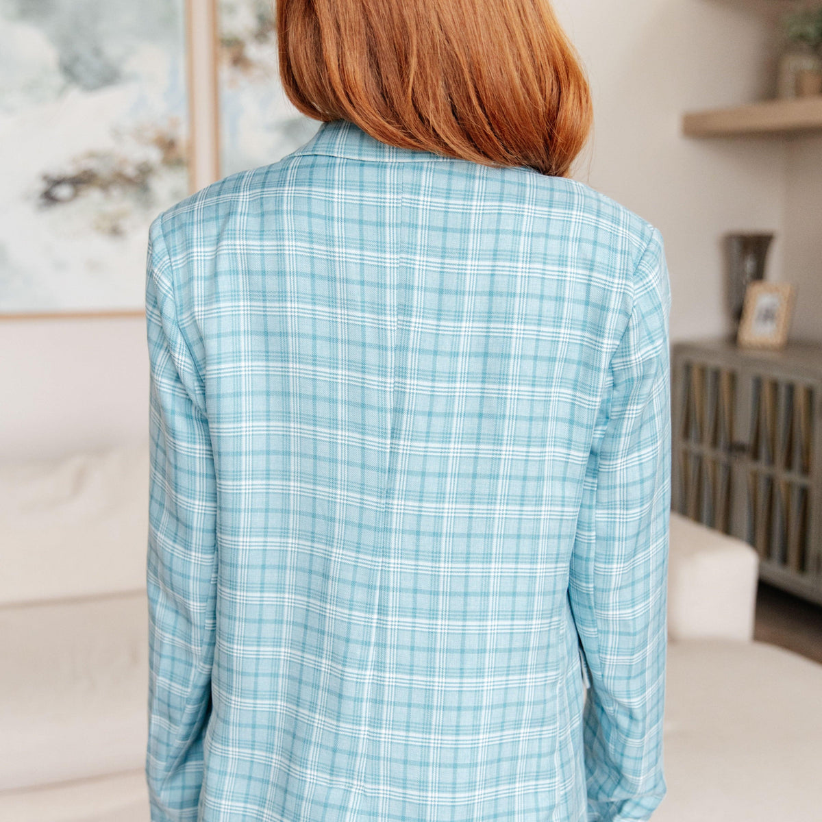 Fetch My Briefcase Plaid Blazer - Three Mad Hatters Mercantile 