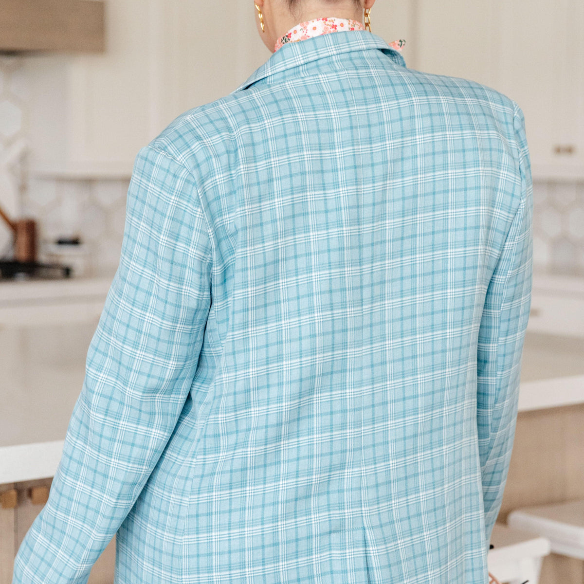 Fetch My Briefcase Plaid Blazer - Three Mad Hatters Mercantile 