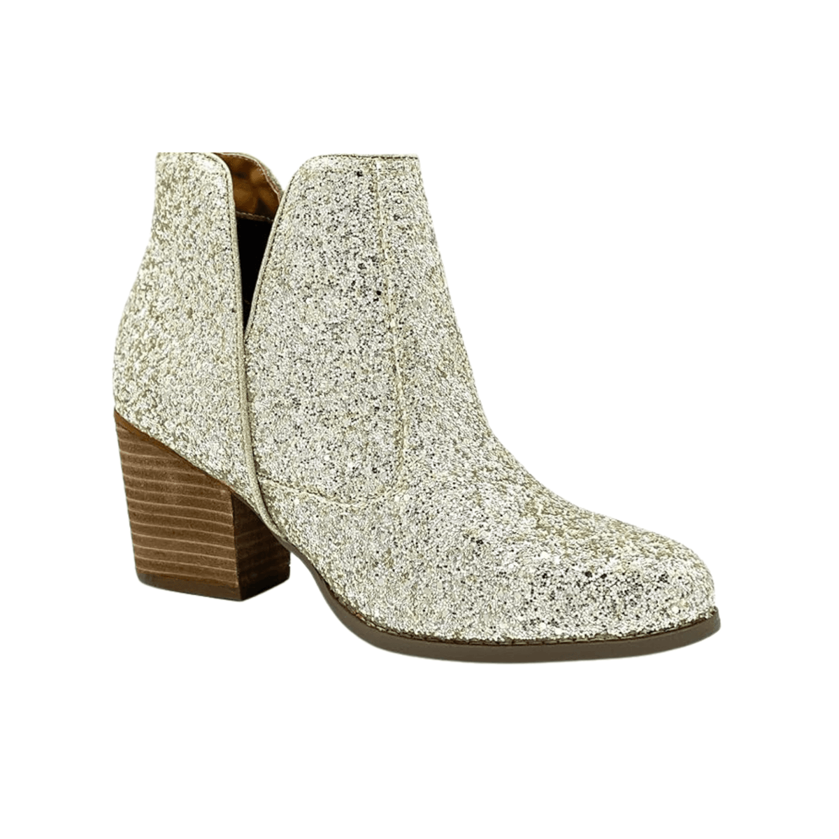 Fiera Booties in Gold - Three Mad Hatters Mercantile 