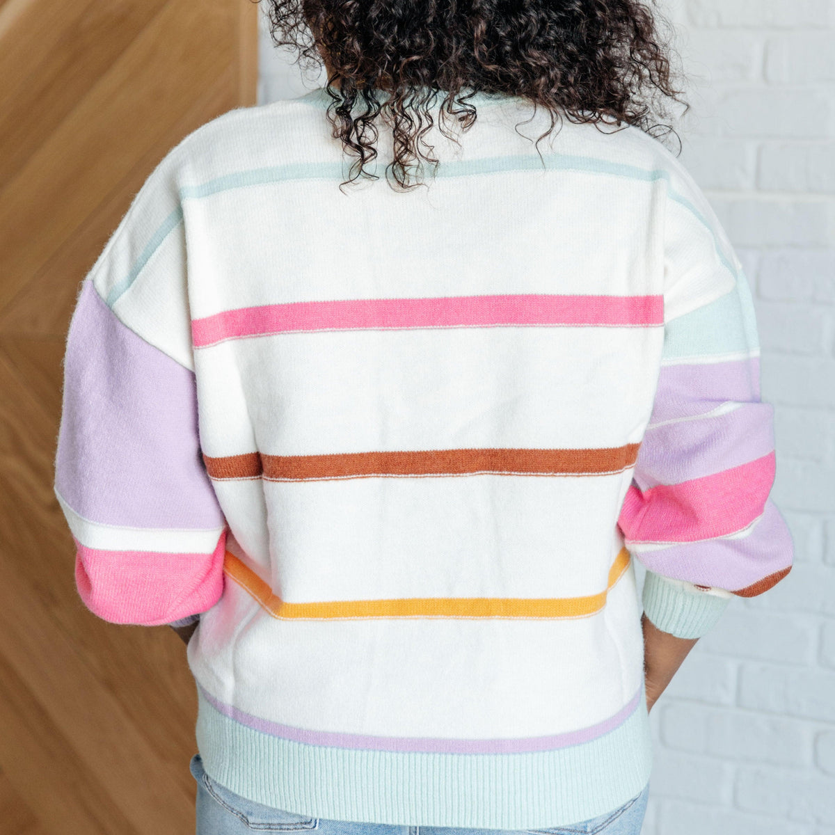 Flawless Features Striped Sweater - Three Mad Hatters Mercantile 