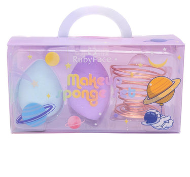 Flawless Finish Makeup Sponge Set in Purple