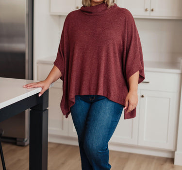 Forgive Me Cowl Neck Poncho