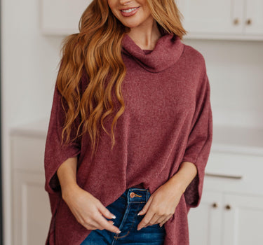 Forgive Me Cowl Neck Poncho