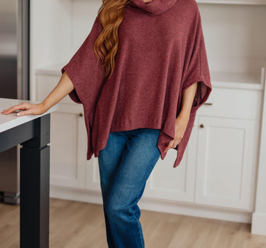 Forgive Me Cowl Neck Poncho