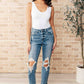 Frankie High Waist Distressed Boyfriend Jeans Womens Boyfriend Jeans   