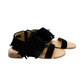 Fringe Star Sandal in Black Shoes   