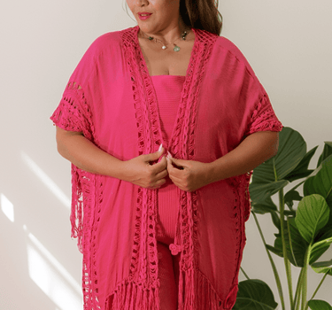 Fuchsia Flow Cardigan