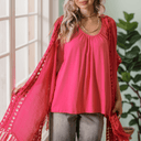 Fuchsia Flow Cardigan