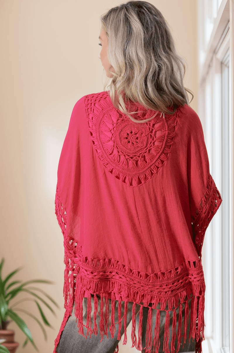 Fuchsia Flow Cardigan