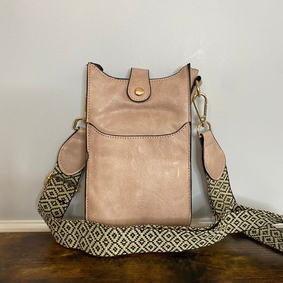 The Ava Slim Crossbody & Phone Bag  Blush  