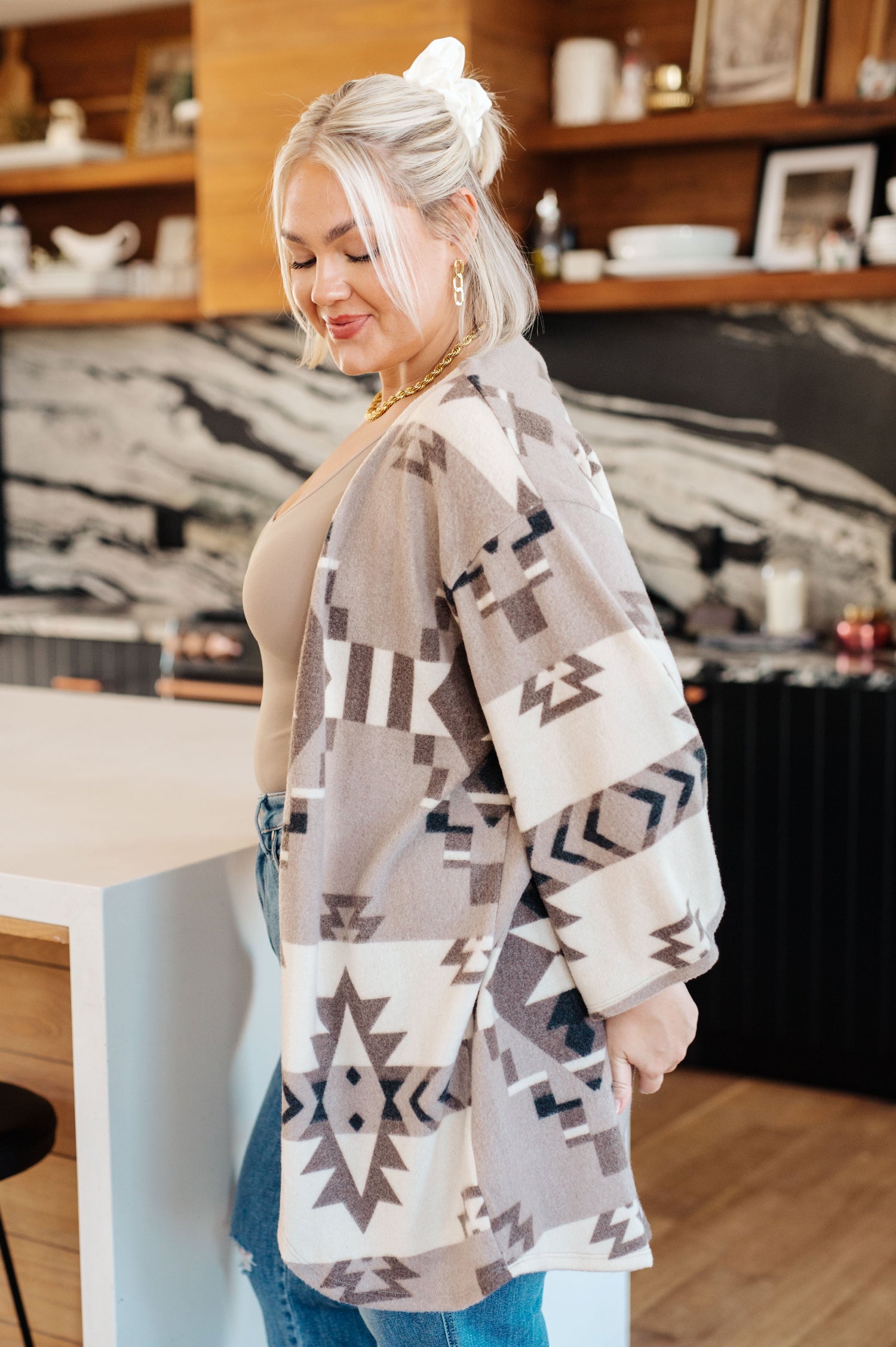 Full of Character Blanket Kimono Layers   