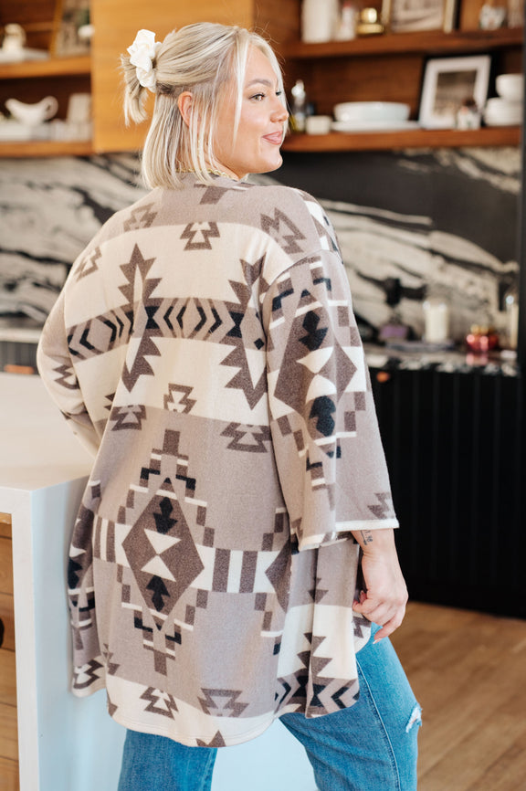 Full of Character Blanket Kimono Layers   