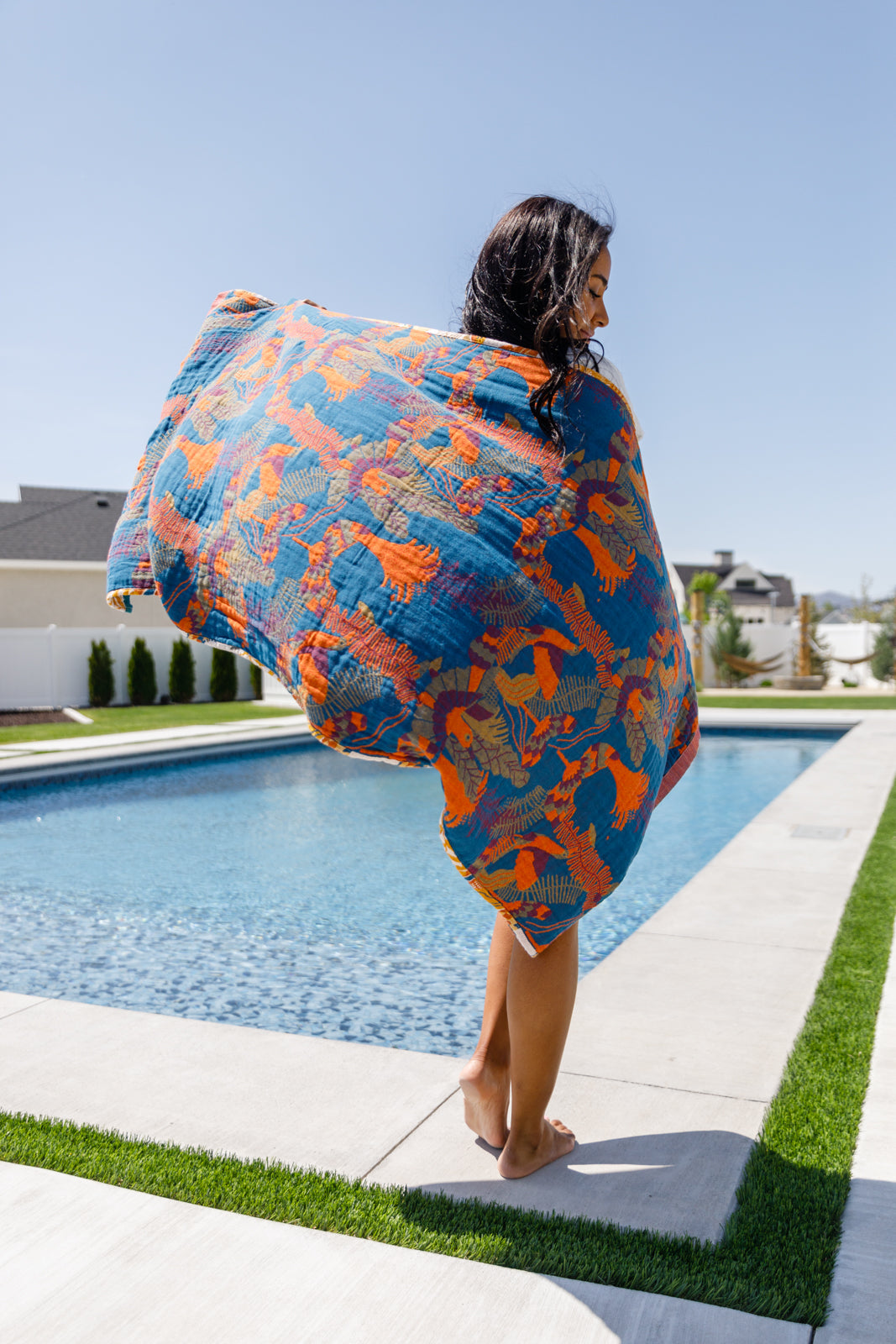 Luxury Beach Towel in Bird Of Paradise Home & Decor   