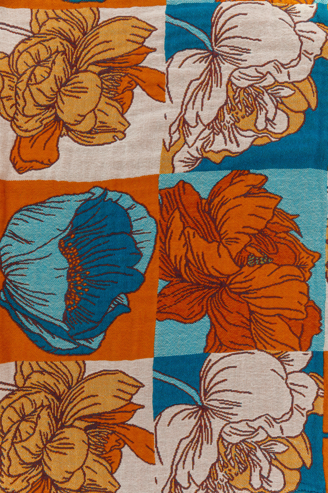 Luxury Beach Towel in Block Floral Home & Decor   