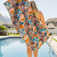 Luxury Beach Towel in Block Floral Home & Decor   