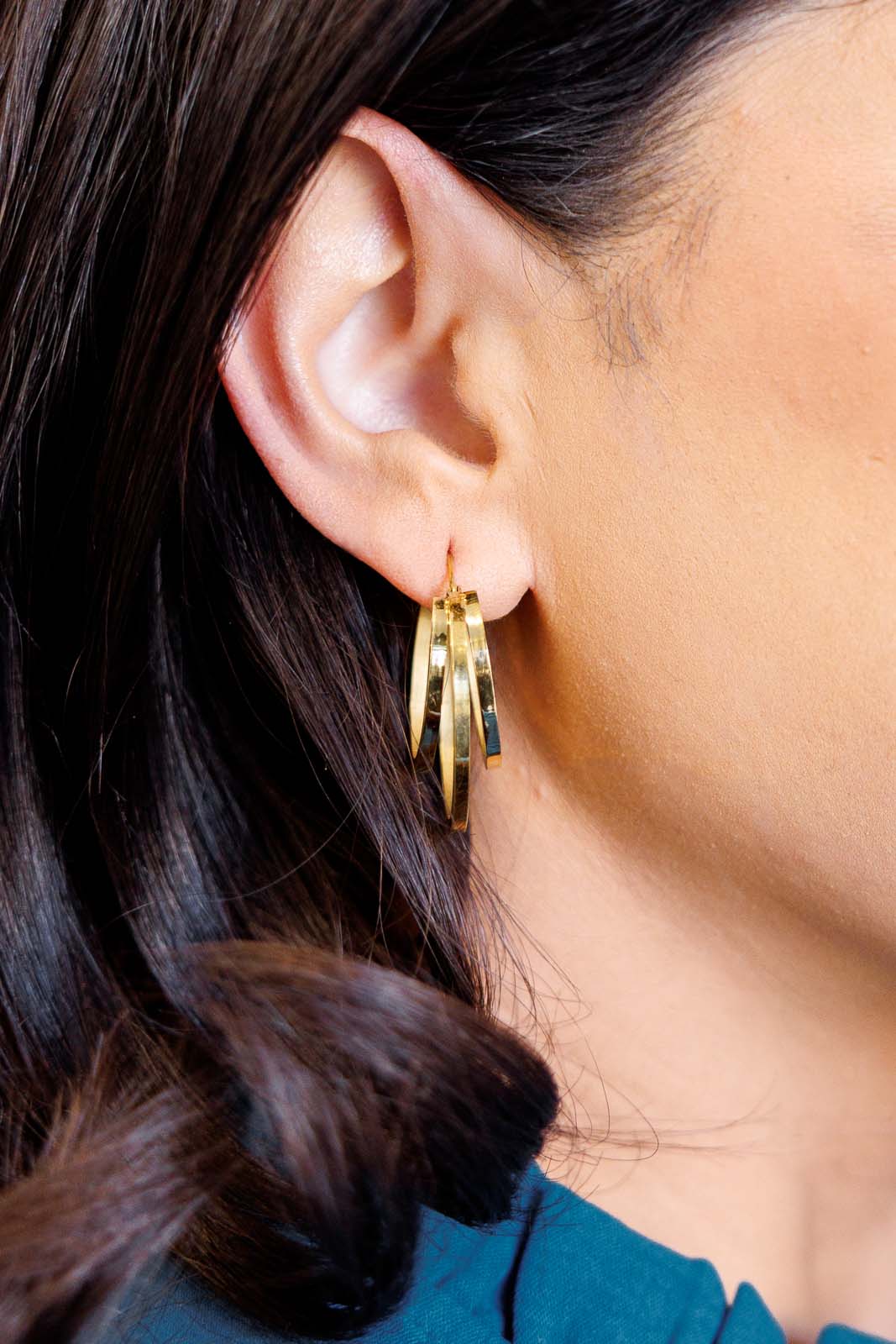 Get In Line Hoop Earrings Accessories   