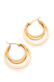 Get In Line Hoop Earrings Accessories   