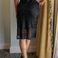 Gilded Age Sequin Skirt in Black Sequin Skirt   