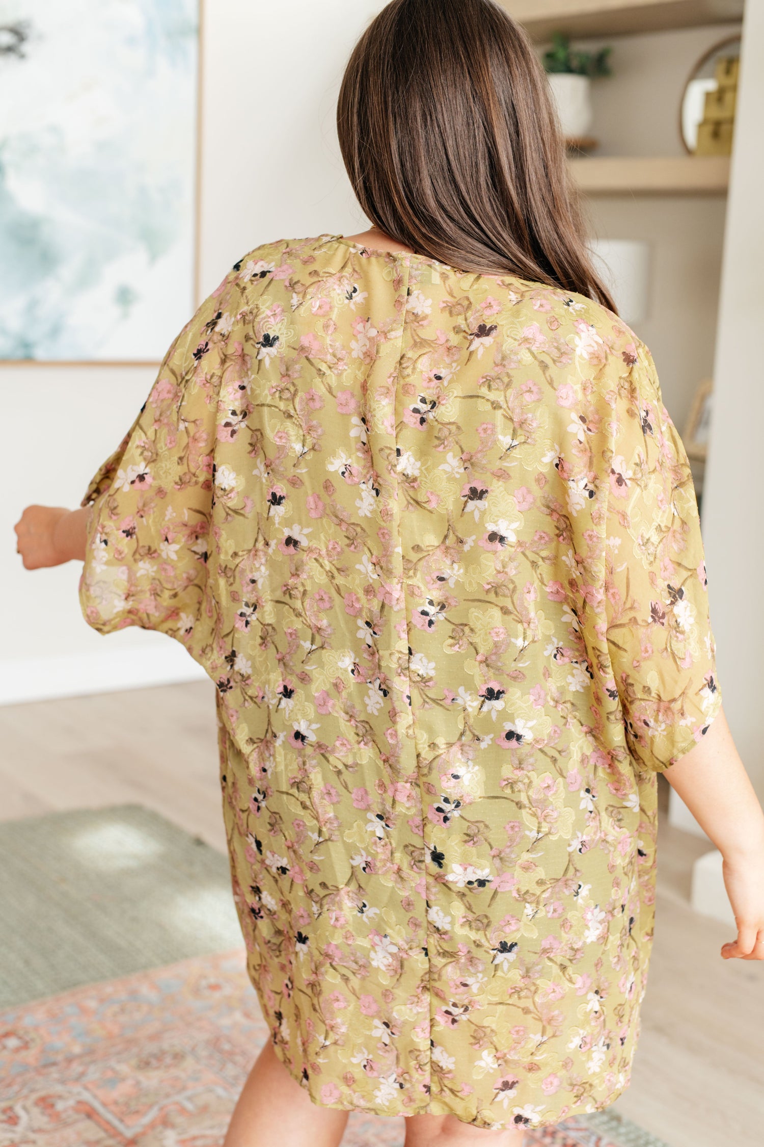 Go Anywhere Floral Kimono Womens Kimono   